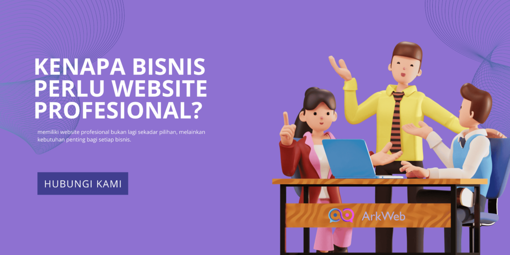 Desain website profesional untuk bisnis yang menarik dan fungsional"